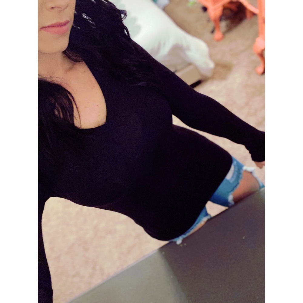 BASIC AF long sleeve long length tee